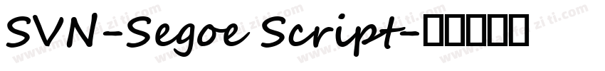SVN-Segoe Script字体转换